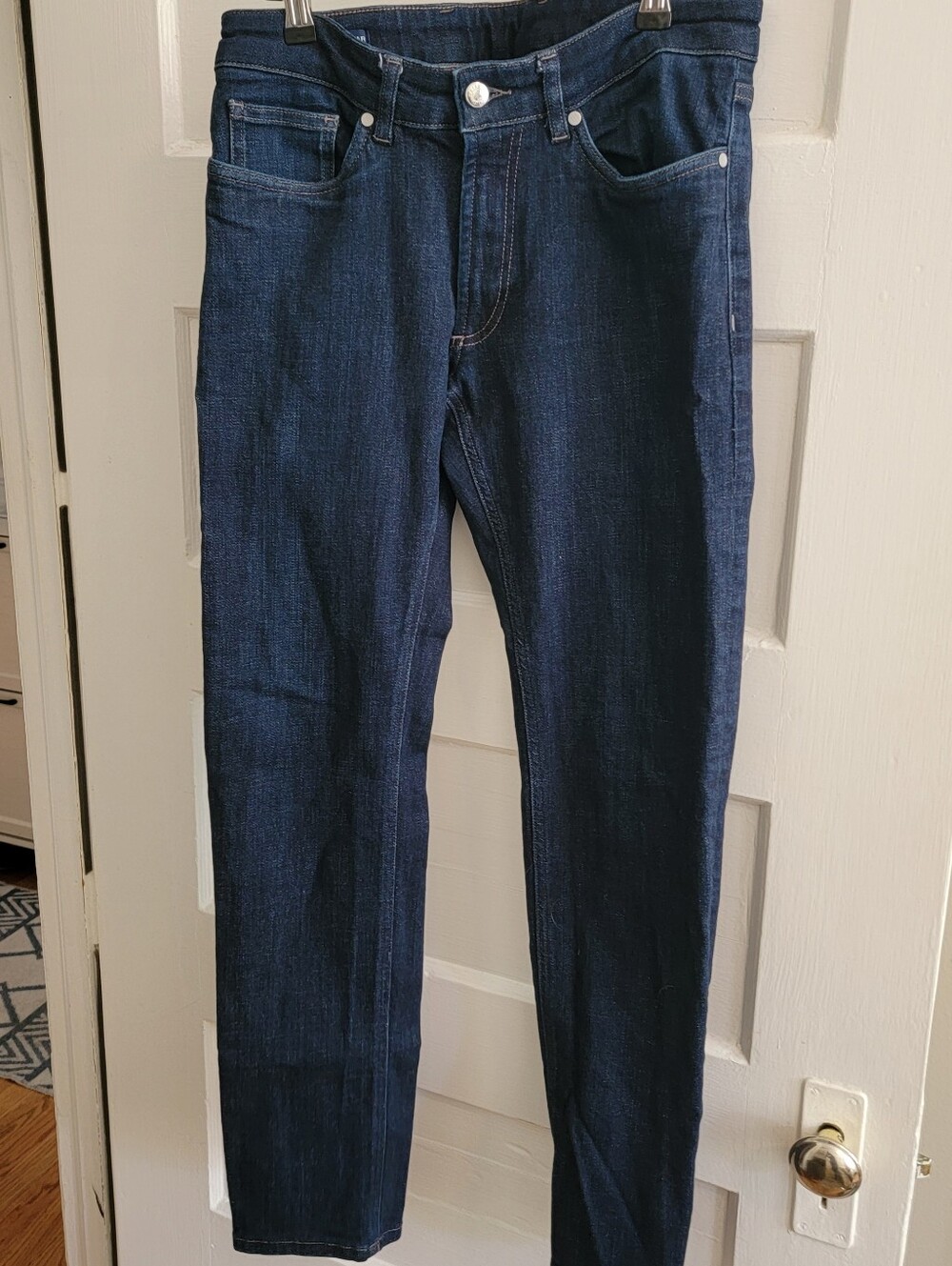 Peter Millar Men's Deep Indigo Slim Straight Jeans